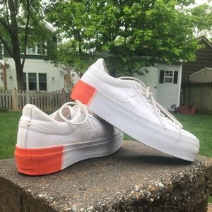 CONVERSE ONE STAR PLATFORM TRI BLOCK SNEAKERS